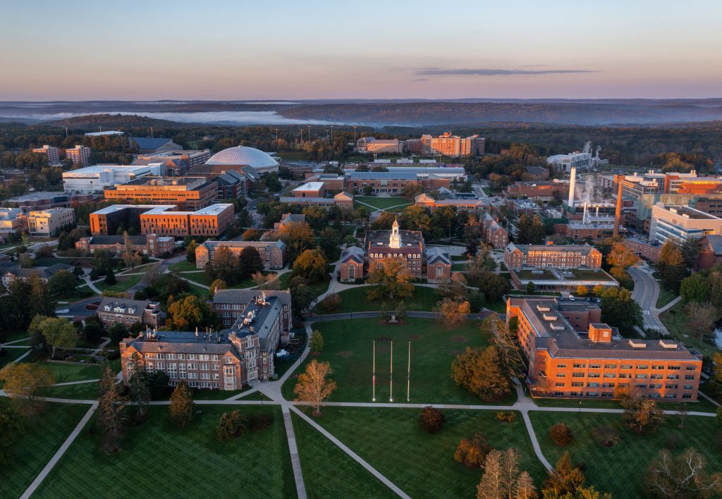 Scenic autumn campus of the University of Connecticut, Storrs